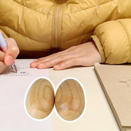 BQLZR Musical Percussion Instruments Wooden Egg Shakers Rhythm Rattle Pack of 2