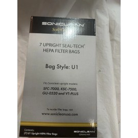Soniclean Soft Carpet 7 Upright Hepa Filter Bags Style U1 - SFC-700 VT-Plus M1