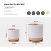 TAMAYKIM 5.25 + 4 Inch Ceramic Plant Pots Set with