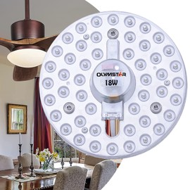 OLYMSTAR 18W LED Kit for Flush Mount Ceiling Light Circle Fluorescent Bulb Replacement,Retrofit LED Light Engine Board Panel, 4500K Natural Light