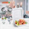 LEOBOX To Go Containers, 55 Pack Reusable Take Out Food