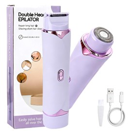 2-in-1 Electric Razor for Women, Portable Travel Size