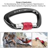 Climbing Carabiner Heavy Duty AntiSlip Design Durable Light Carabiner Clip