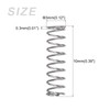 METALLIXITY Compression Spring 0.3x3mm OD 10mm Free Height 10pcs 304