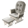HOMBYS Glider Rocker Replacement Cushions 5 PCS with Storage Side