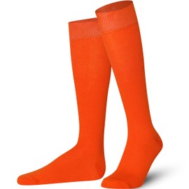 Mysocks Unisex Knee High Long Socks Orange,4-7