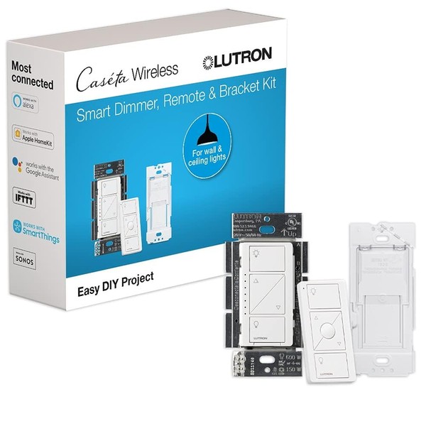 Lutron Lutron Caseta Original Smart Dimmer 3-Way Switch Kit, w/