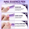 Cuticle Oil Pusher Pen Set, 3 Pieces, 2-in-1 Ceramic Pushers