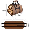 LXTaoler Firewood Log Carrier Bag, Durable Canvas Firewood Storage Totes