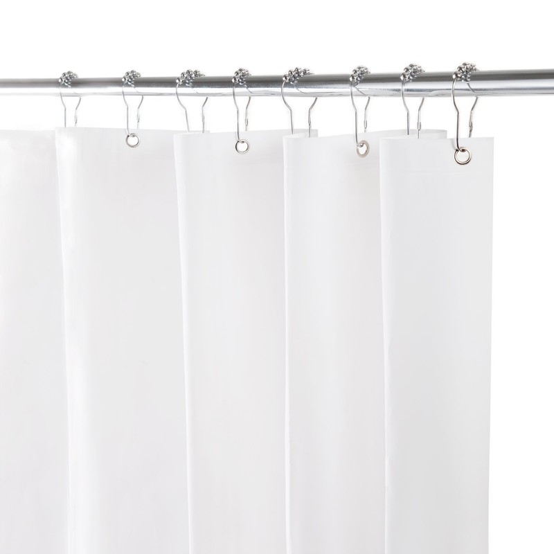 Kenney Heavyweight Mildew-Resistant PEVA Shower Curtain Liner, 70" W x