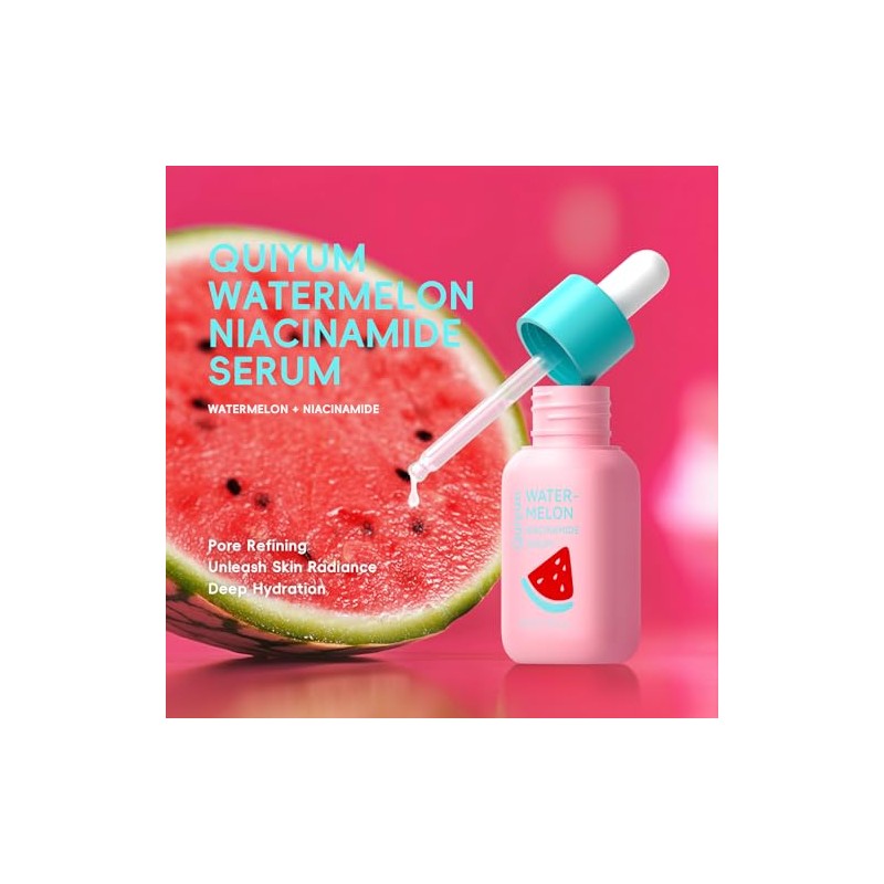 Quiyum Set Cuidado Piel Regalo Belleza Frutas Mujer Kit Sérum