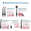 6 Nozzles for Sawgmore TH2D4 Oral Irrigator Black