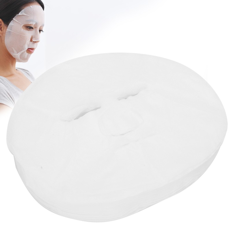 100pcs Dry Facial Mask Sheets Cosmetic Mask Fiber Paper Natural