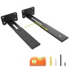 LEOPO Adjustable T Shelf Brackets Extensible 10/12/14 Inch 6-Pack ,1/5''