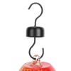 Hummingbirds Water Feeder Colorful Painting Glass Bird Feeding Tool for