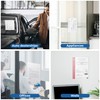 25 Pack - Cling-On Self-Adhesive Window Stickers - Clear Plastic