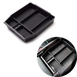 Keptrim for 2021 2022 2023 2024 2025 Ford F-150 Center Console Organizer Tray Interior Insert Storage Box, 1set