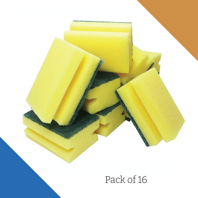 STERLING PRODUCTS Absorbent Kitchen Dishes Washing Up Sponges, Foam, Standard,