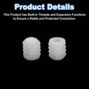 sourcing map 100Pcs 0.34"x0.39" Hinge Dowels, Plastic Dowel Insert with