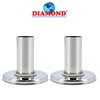 Heating Pipe Cover Set, Diameter 20 mm, Chrome, Made of