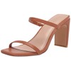 The Drop Women's Avery Square Toe Two Strap High Heeled