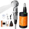 Portable Shower for Camping, Rechargeable Portable Shower Pump with LED