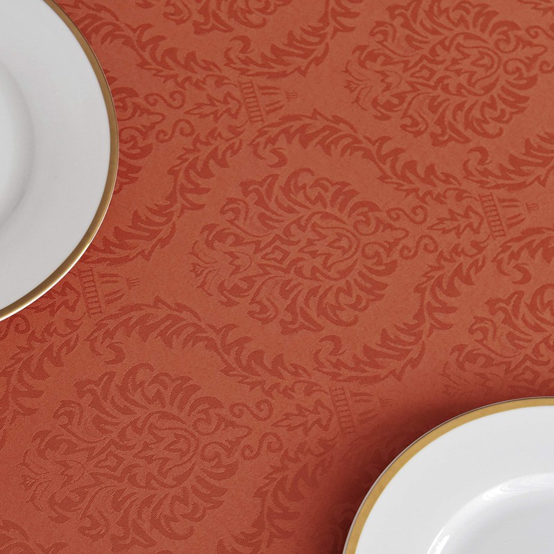 maxmill Jacquard Tablecloth Damask Design Water Resistance Antiwrinkle Heavy Weight