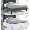 Sapphire Collection PLAIN DYED POLY COTTON PLEATED PLATFORM BASE VALANCE