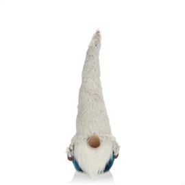 com-four® Premium Christmas gnome for Christmas decorations - Scandinavian figure as a decorative item - Swedish gnome standee as a table decoration - Santa Claus with Styrofoam body