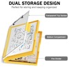 Rimilak Plastic Clipboard with Storage, Side Opening with 2 Compartment,