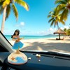 Solar Powered Dancing Hula Girl Figure, Car Dashboard Decoration, Desktop