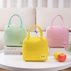 U-SITU BD002 Lunch Bag, Large Capacity, Cute, Smile, Lunch Bag,