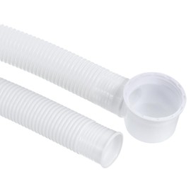 YOKIVE Bathtub Drain Pipes, Expandable Waste Drain | Tubes Flexible Drainage Hose Great for Bathroom Shower (White, 2.5-Feet)