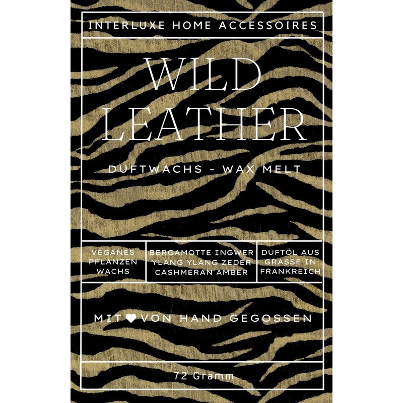 Interluxe Scented Melt Wax Melt Wild Leather Pleasantly Scented Wax