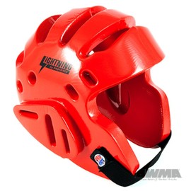 ProForce Lightning Karate/Martial Arts Sparring Headgear (Red, Youth (Head Circ: 20")