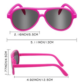 HLenyoy Pack of 12 Children's Sunglasses Neon Kids Party Favour Bag Fillers Beach Pool Birthday Party Boys Girls Birthday Party Accessories, 12neon