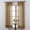 SmartSheer Solid Rod Pocket Window Sheer Panel, Taupe, 84" L