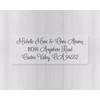 60ct - Return Address Clear Transparent Wedding Invitation Labels/Stickers/Seals (#317-C)