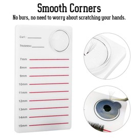 Eyelash Holder Scale Palette Holder, Natural Soft False Eyelash Extension Palette, Standing Palette for Oversized Plugging Eyelashes, Eyelash Extension (1#)