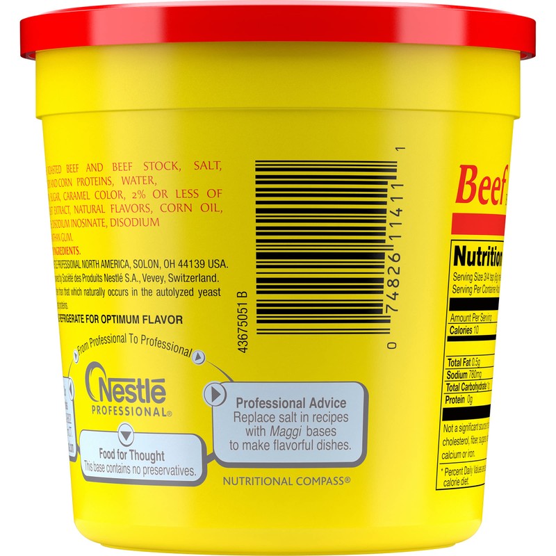 Maggi Beef Base, Stock and Bouillon, Gluten Free, No Added