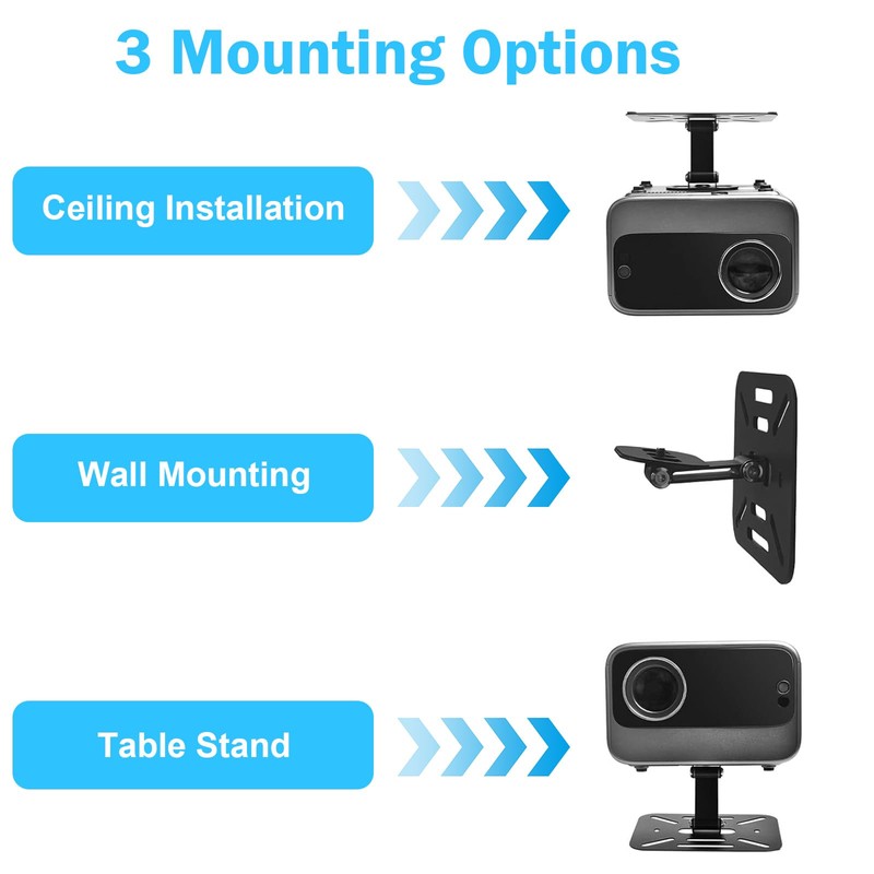 YushengTai Projector Mount, Mini Projector Stand, Projector Mount for Wall
