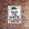 SHAWPRINT KEEP THE GATE CLOSED THANK YOU WHEEL BARROW THEME