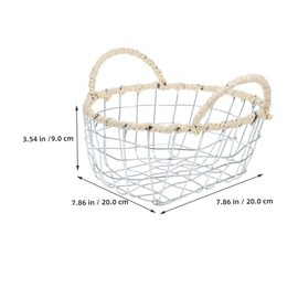 ORFOFE Basket Decorative Fruit and Vegetable Storage Small Kitchen Counter Baskets Wire Mesh Potato Baskets