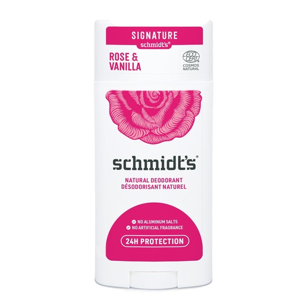Schmidts Naturals Schmidt's Naturals Deodorant Stick Rose & Vanilla 75g