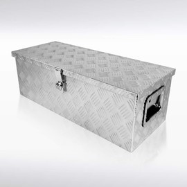 AUTOZENSATION Truck Utility Chest Storage with Lock & Key For Pickup Truck Bed, RV Trailer, 30"x13"x10" Heavy Duty Aluminum Tool Box