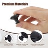 WYTNB Matted Black Cabinet Knobs Set, 16Pcs Black Cupboard Knobs,