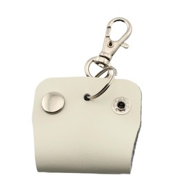 HERBE Cow Leather Cord Holder, Cord Winder, Earphone Cord Storage, 2-Way, Made in Japan, White