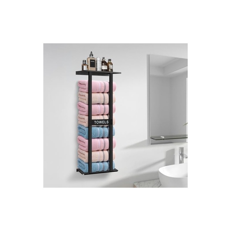 Bathroom Towel Storage Rack, Wall Mounted Bathroom Towel Rack, 30