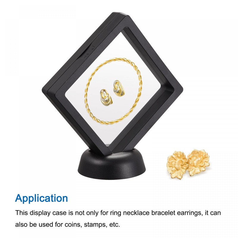 sourcing map Floating Thin Film Display Box, ABS Frame Case