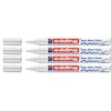 Edding 751 Paint Marker M Tip (Pack of 4, White)